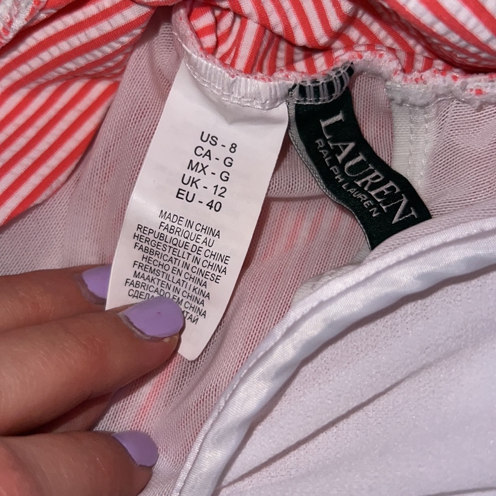 Ralph Lauren swim tankini set (top 8 bottoms 6) - Picture 3 of 5